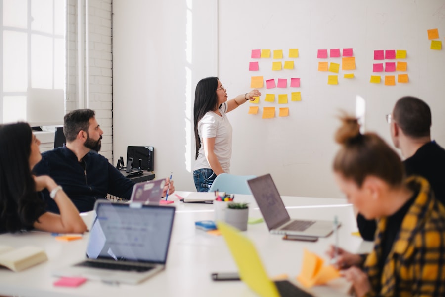Professionelles Meeting mit Experten